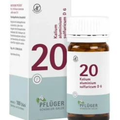 BIOCHEMIE Pflüger 20 Kalium alumin.sulfur.D 6 Tab. 100 St
