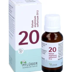 BIOCHEMIE Pflüger 20 Kalium alumin.sulfur.D 12 Gl. 15 g