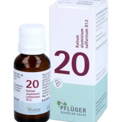 BIOCHEMIE Pflüger 20 Kalium alumin.sulfur.D 12 Gl. 15 g