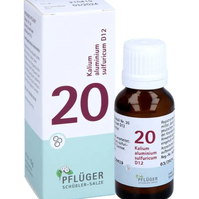 BIOCHEMIE Pflüger 20 Kalium alumin.sulfur.D 12 Gl. 15 g