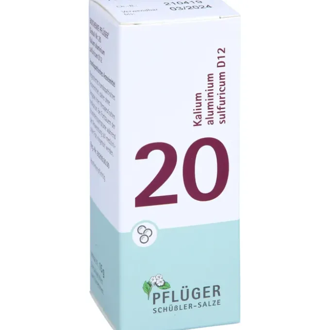 BIOCHEMIE Pflüger 20 Kalium alumin.sulfur.D 12 Gl. 15 g