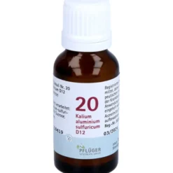 BIOCHEMIE Pflüger 20 Kalium alumin.sulfur.D 12 Gl. 15 g