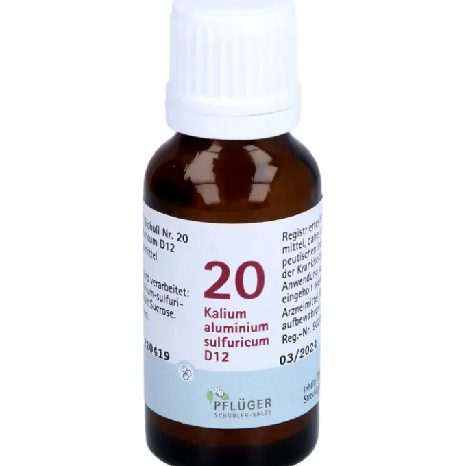 BIOCHEMIE Pflüger 20 Kalium alumin.sulfur.D 12 Gl. 15 g