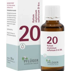 BIOCHEMIE Pflüger 20 Kalium alumin.sulfur.D 6 Tro. 30 ml