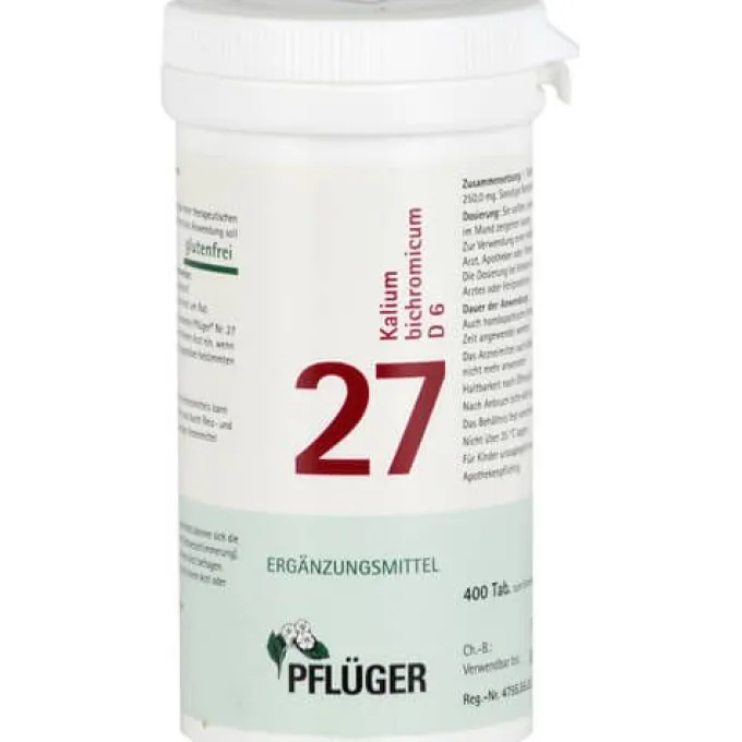 BIOCHEMIE Pflüger 27 Kalium bichromicum D 6 Tabl. 400 St