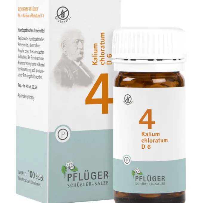 BIOCHEMIE Pflüger 4 Kalium chloratum D 6 Tabletten 100 St
