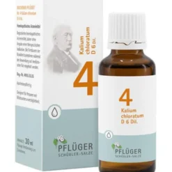 BIOCHEMIE Pflüger 4 Kalium chloratum D 6 Tropfen 30 ml