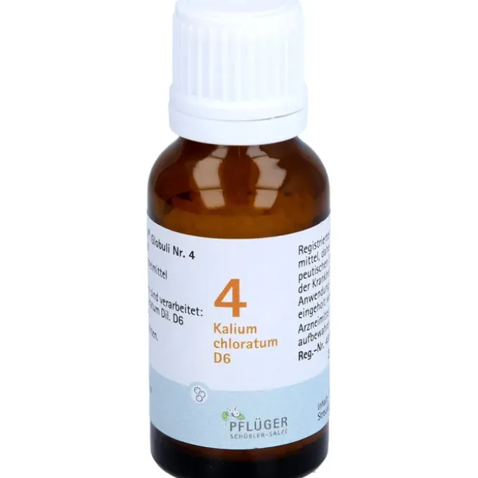 BIOCHEMIE Pflüger 4 Kalium chloratum D 6 Globuli 15 g