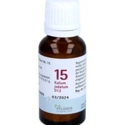 BIOCHEMIE Pflüger 15 Kalium jodatum D 12 Globuli 15 g