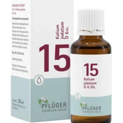 BIOCHEMIE Pflüger 15 Kalium jodatum D 6 Tropfen 30 ml