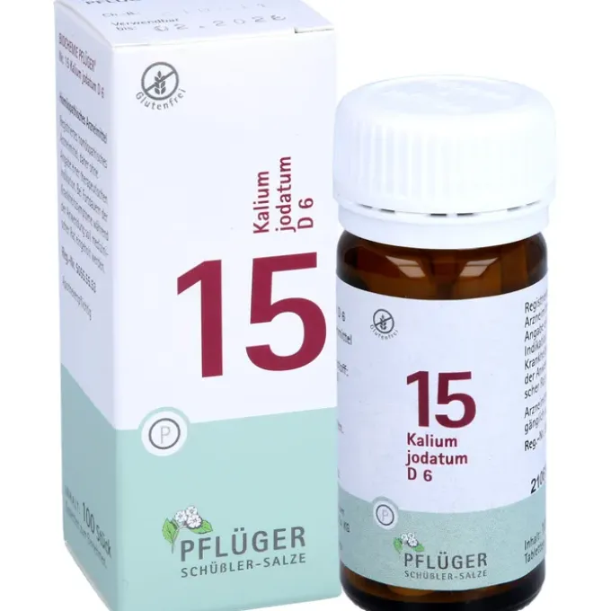 BIOCHEMIE Pflüger 15 Kalium jodatum D 6 Tabletten 100 St