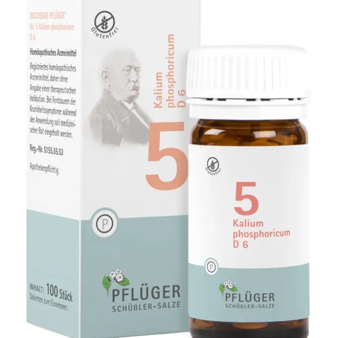 BIOCHEMIE Pflüger 5 Kalium phosphoricum D 6 Tabl. 100 St