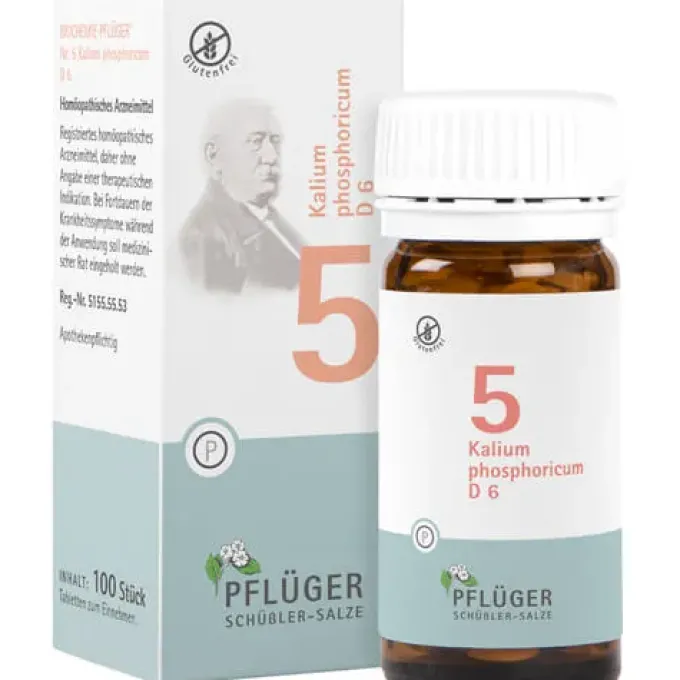 BIOCHEMIE Pflüger 5 Kalium phosphoricum D 6 Tabl. 100 St