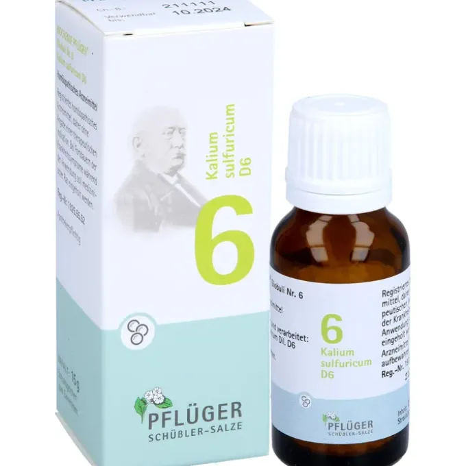 BIOCHEMIE Pflüger 6 Kalium sulfuricum D 6 Globuli 15 g