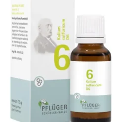 BIOCHEMIE Pflüger 6 Kalium sulfuricum D 6 Globuli 15 g