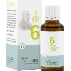 BIOCHEMIE Pflüger 6 Kalium sulfuricum D 6 Tropfen 30 ml