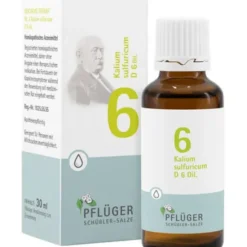 BIOCHEMIE Pflüger 6 Kalium sulfuricum D 6 Tropfen 30 ml