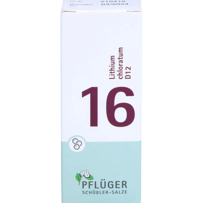 BIOCHEMIE Pflüger 16 Lithium chloratum D 12 Glob. 15 g