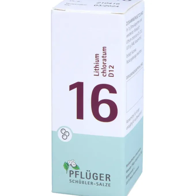 BIOCHEMIE Pflüger 16 Lithium chloratum D 12 Glob. 15 g