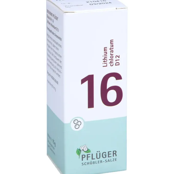 BIOCHEMIE Pflüger 16 Lithium chloratum D 12 Glob. 15 g