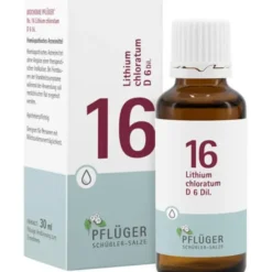 BIOCHEMIE Pflüger 16 Lithium chloratum D 6 Tropfen 30 ml