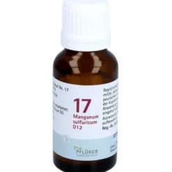 BIOCHEMIE Pflüger 17 Manganum sulfuricum D 12 Gl. 15 g