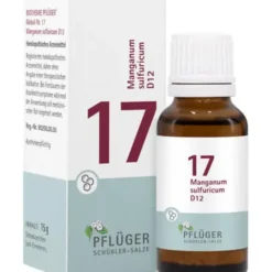 BIOCHEMIE Pflüger 17 Manganum sulfuricum D 12 Gl. 15 g
