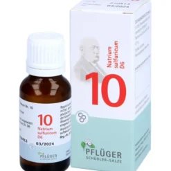 BIOCHEMIE Pflüger 10 Natrium sulfuricum D 6 Glob. 15 g