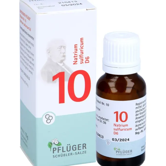 BIOCHEMIE Pflüger 10 Natrium sulfuricum D 6 Glob. 15 g