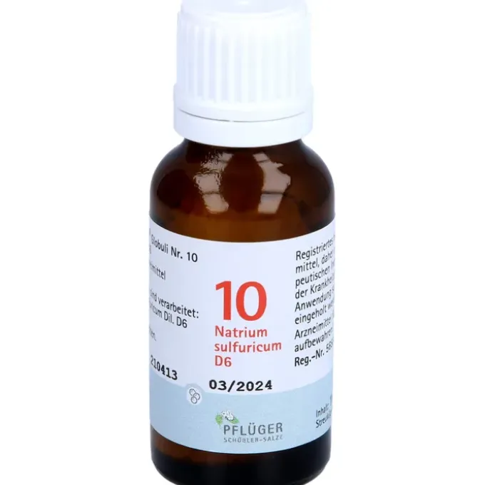 BIOCHEMIE Pflüger 10 Natrium sulfuricum D 6 Glob. 15 g