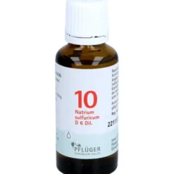 BIOCHEMIE Pflüger 10 Natrium sulfuricum D 6 Tropf. 30 ml