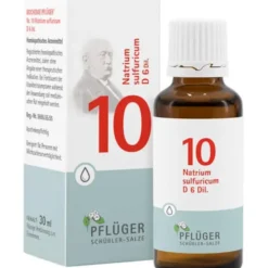 BIOCHEMIE Pflüger 10 Natrium sulfuricum D 6 Tropf. 30 ml
