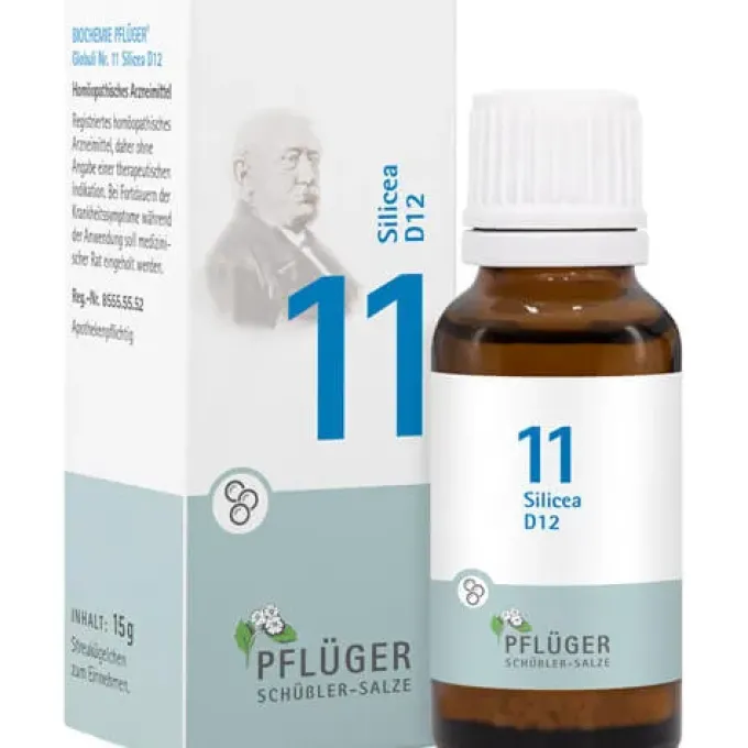 BIOCHEMIE Pflüger 11 Silicea D 12 Globuli 15 g