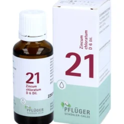BIOCHEMIE Pflüger 21 Zincum chloratum D 6 Tropfen 30 ml