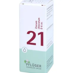 BIOCHEMIE Pflüger 21 Zincum chloratum D 6 Tropfen 30 ml
