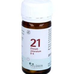 BIOCHEMIE Pflüger 21 Zincum chloratum D 6 Tabl. 100 St