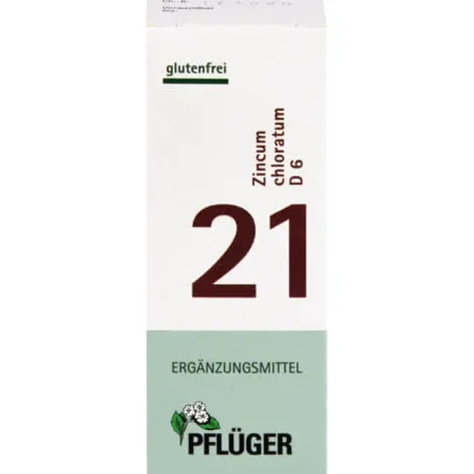 BIOCHEMIE Pflüger 21 Zincum chloratum D 6 Tabl. 100 St