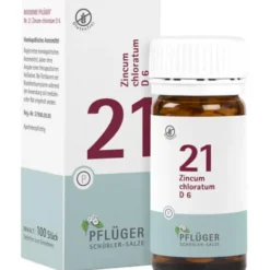 BIOCHEMIE Pflüger 21 Zincum chloratum D 6 Tabl. 100 St