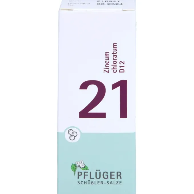 BIOCHEMIE Pflüger 21 Zincum chloratum D 12 Globuli 15 g