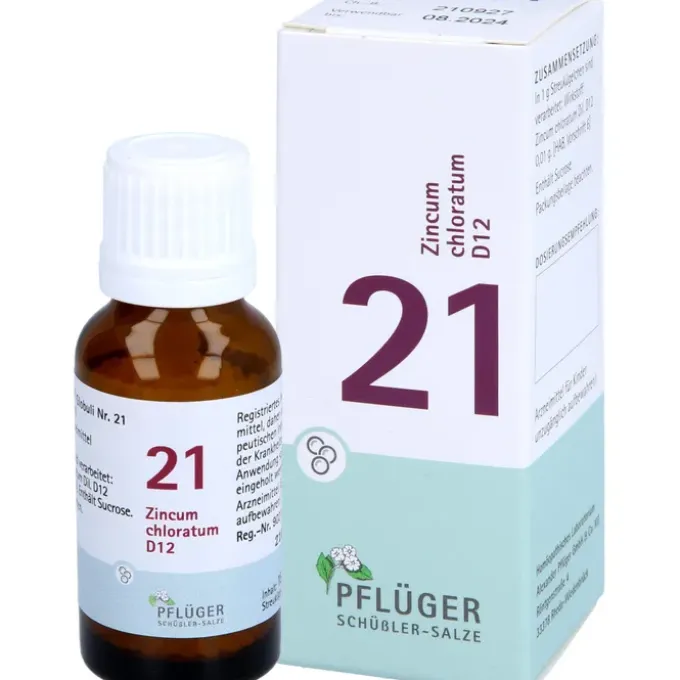 BIOCHEMIE Pflüger 21 Zincum chloratum D 12 Globuli 15 g