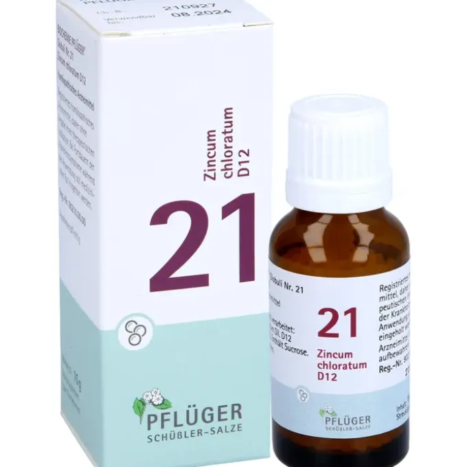 BIOCHEMIE Pflüger 21 Zincum chloratum D 12 Globuli 15 g