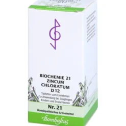 BIOCHEMIE 21 Zincum chloratum D 12 Tabletten 200 St