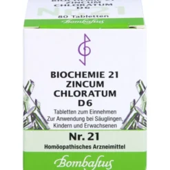BIOCHEMIE 21 Zincum chloratum D 6 Tabletten 80 St