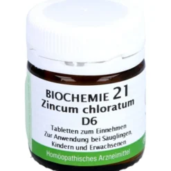 BIOCHEMIE 21 Zincum chloratum D 6 Tabletten 80 St