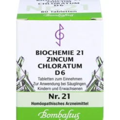 BIOCHEMIE 21 Zincum chloratum D 6 Tabletten 80 St