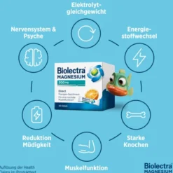 BIOLECTRA Magnesium 300 mg Direct Orange Sticks 60 Stück