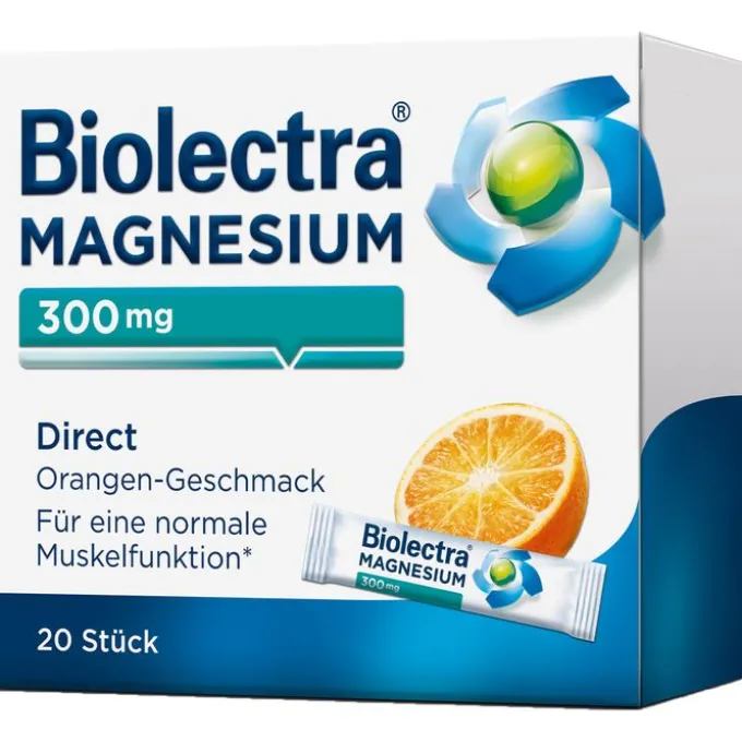 BIOLECTRA Magnesium 300 mg Direct Orange Sticks 20 Stück