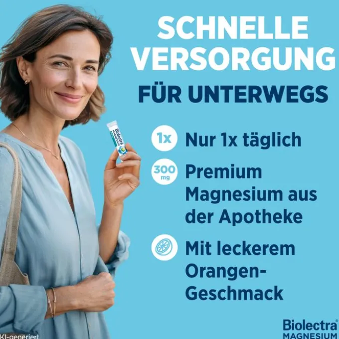 BIOLECTRA Magnesium 300 mg Direct Orange Sticks 20 Stück