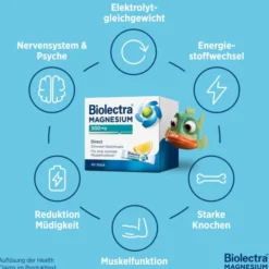 BIOLECTRA Magnesium 300 mg Direct Zitrone Sticks 20 Stück