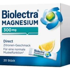 BIOLECTRA Magnesium 300 mg Direct Zitrone Sticks 20 Stück